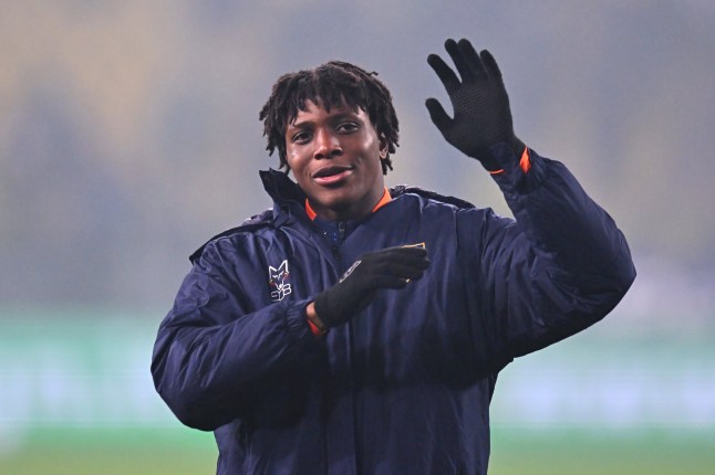 PARMA, ITALY - JANUARY 31: Patrick Dorgu of US Lecce celebrates after the Serie A match between Parma and Lecce at Stadio Ennio Tardini on January 31, 2025 in Parma, Italy. (Photo by Alessandro Sabattini/Getty Images)