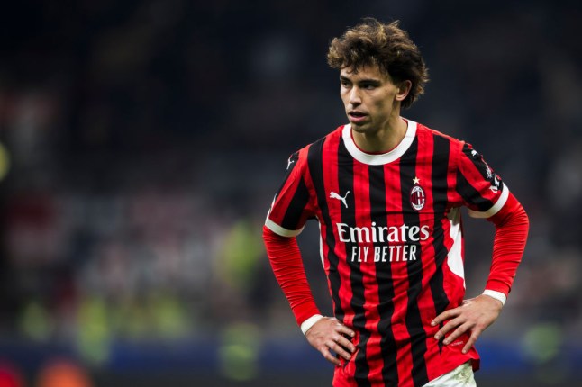 Joao Felix of AC Milan looks on during the UEFA Champions