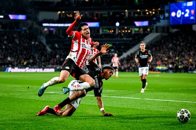 PSV Eindhoven v Arsenal FC - UEFA Champions League 2024/25 Round of 16 First Leg