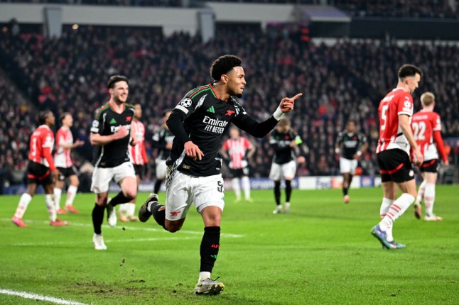 PSV Eindhoven v Arsenal FC - UEFA Champions League 2024/25 Round of 16 First Leg