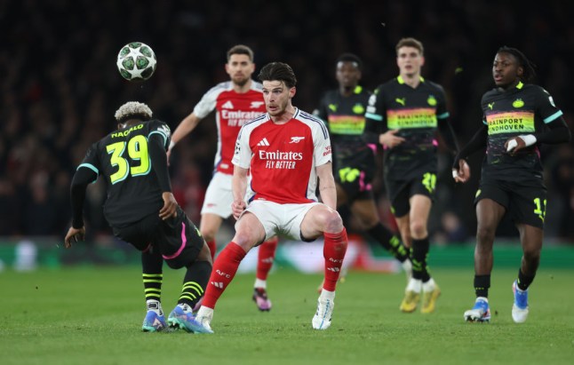 Arsenal FC v PSV Eindhoven - UEFA Champions League 2024/25 Round of 16 Second Leg