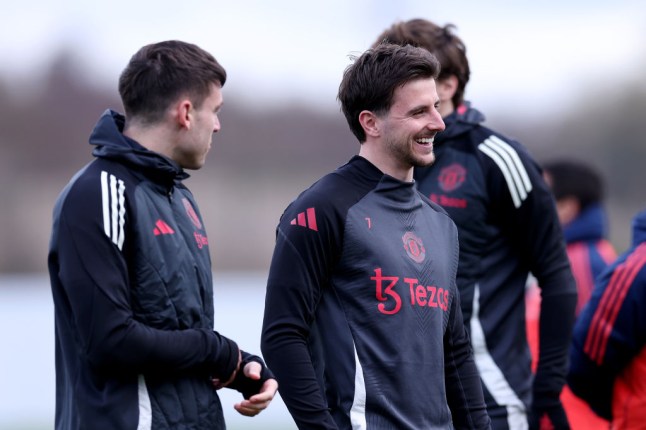 Manchester United Training Session And Press Conference - UEFA Europa League 2024/25 Round of 16 Second Leg