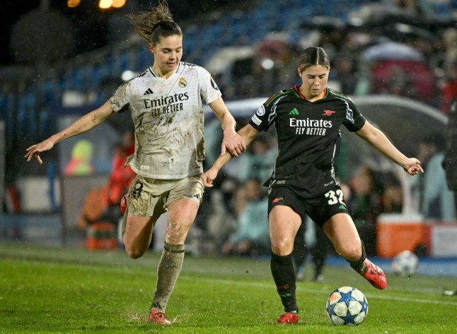 TOPSHOT-FBL-EUR-C1-WOMEN-REAL MADRID-ARSENAL