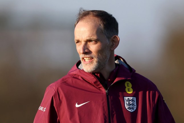 England manager Thomas Tuchel in training
