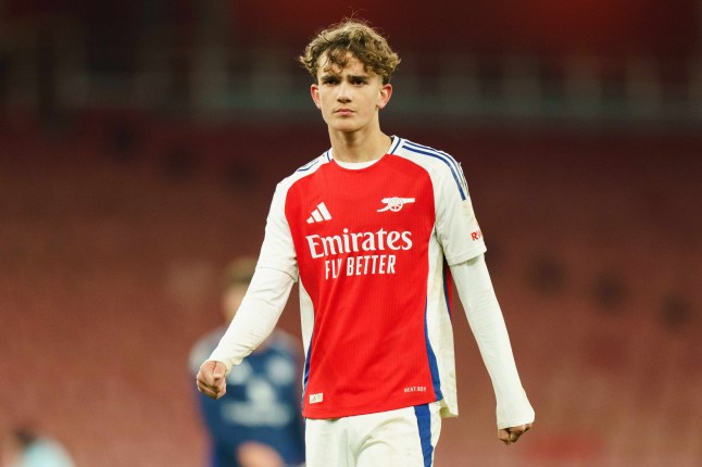 Editorial use only. All images are copyright Every Second Media Limited. No images may be reproduced without prior permission. Mandatory Credit: Photo by Dylan Hepworth/Every Second Media/Shutterstock (15173332gx) Max Dowman of Arsenal during the Arsenal FC Under-18s v Manchester United FC Under-18s FA Youth Cup Quarter-Final match at the Emirates Stadium, London, England, United Kingdom on 28 February 2025 Credit: Dylan Hepworth/Every Second Media Arsenal FC Under-18s v Manchester United FC Under-18s, Emirates Stadium, London, United Kingdom - 28 Feb 2025