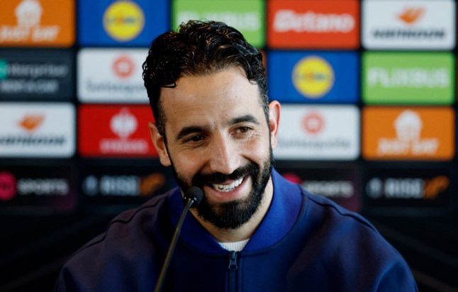 Soccer Football - Europa League - Manchester United Press Conference - Trafford Training Centre, Carrington, Britain - March 12, 2025 Manchester United manager Ruben Amorim during the press conference Action Images via Reuters/Jason Cairnduff